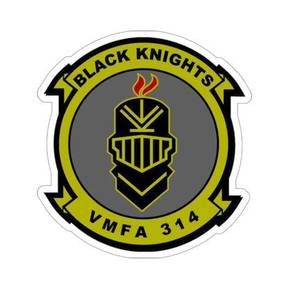 VMFA 314 Marine Fighter Attack Squadron 314 Black Knights (USMC) STICKER Vinyl Die-Cut Decal 4 Inch - The Sticker Space