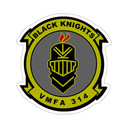 VMFA 314 Marine Fighter Attack Squadron 314 Black Knights (USMC) STICKER Vinyl Die-Cut Decal 5 Inch - The Sticker Space
