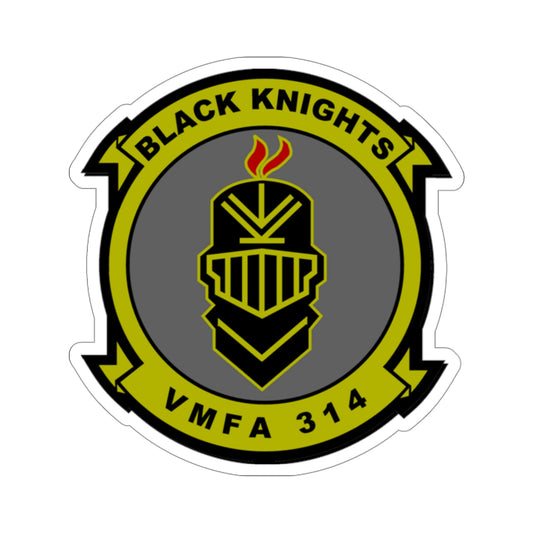 VMFA 314 Marine Fighter Attack Squadron 314 Black Knights (USMC) STICKER Vinyl Die-Cut Decal-6 Inch-The Sticker Space