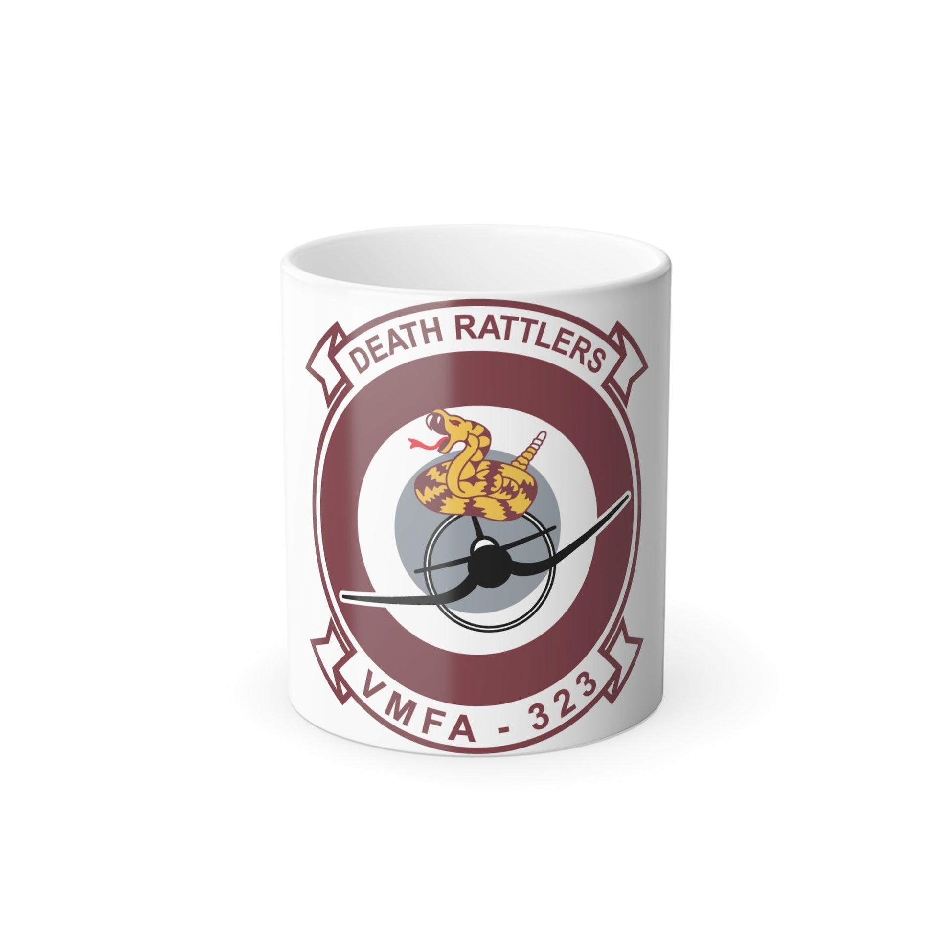 VMFA 323 Death Rattles (USMC) Color Changing Mug 11oz-11oz-The Sticker Space