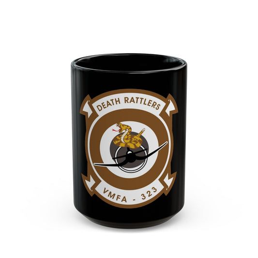 VMFA 323 Marine Fighter Attack Squadron 323 (USMC) Black Coffee Mug-15oz-The Sticker Space