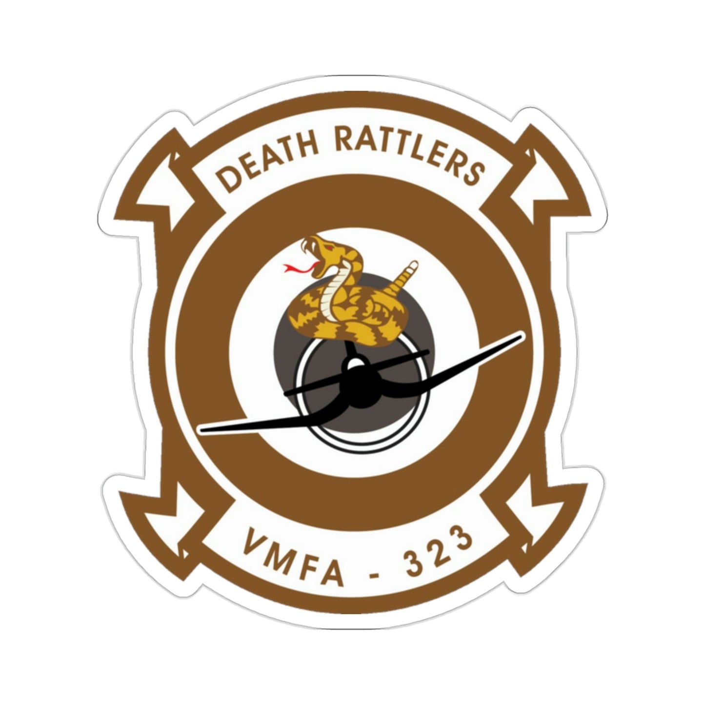 VMFA 323 Marine Fighter Attack Squadron 323 (USMC) STICKER Vinyl Die-Cut Decal-2 Inch-The Sticker Space