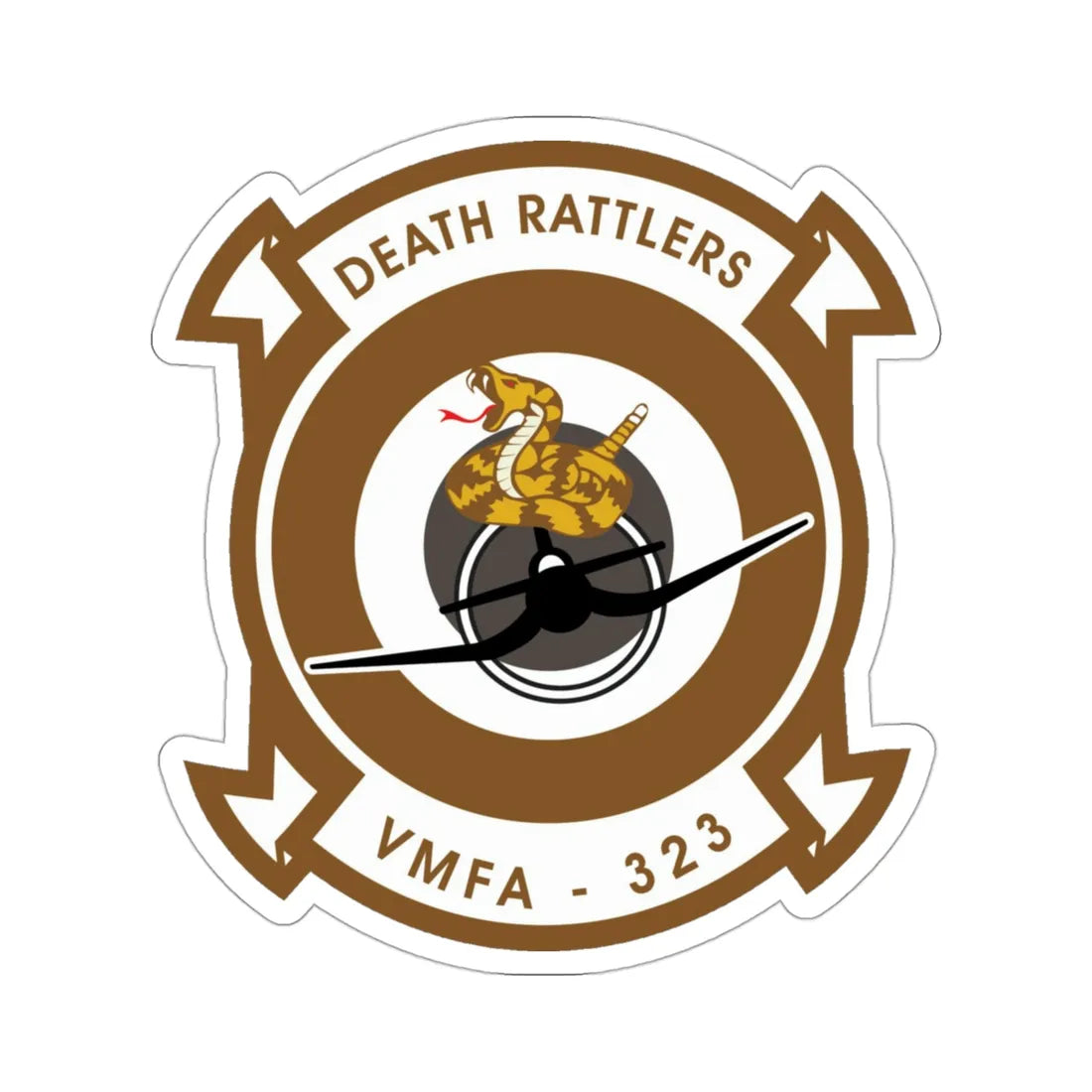 VMFA 323 Marine Fighter Attack Squadron 323 (USMC) STICKER Vinyl Die-Cut Decal 3 Inch - The Sticker Space