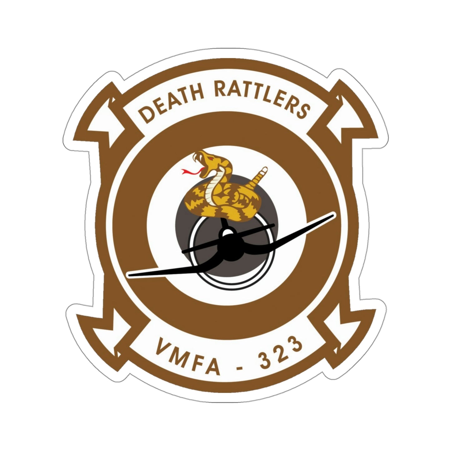 VMFA 323 Marine Fighter Attack Squadron 323 (USMC) STICKER Vinyl Die-Cut Decal-4 Inch-The Sticker Space