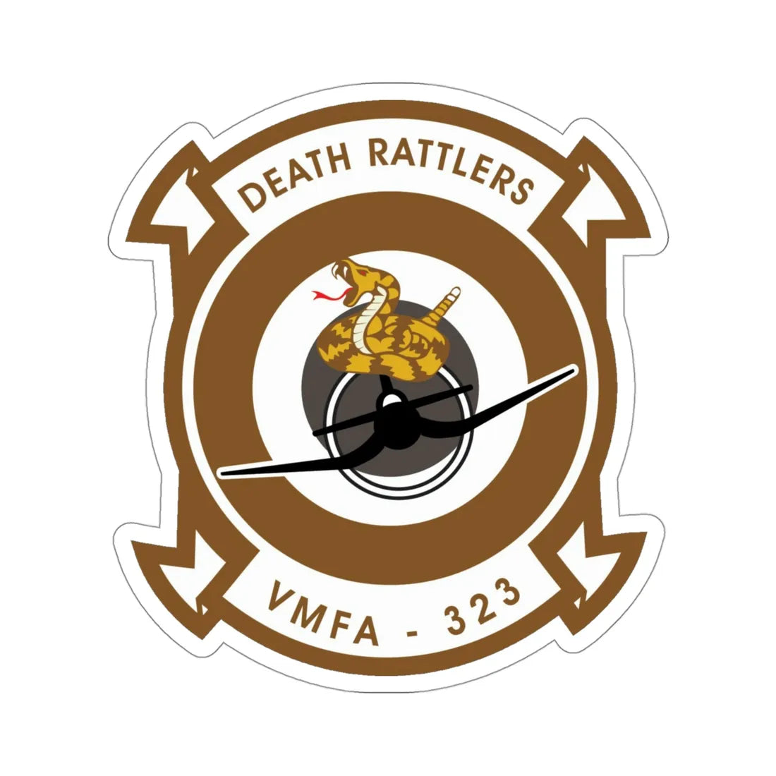 VMFA 323 Marine Fighter Attack Squadron 323 (USMC) STICKER Vinyl Die-Cut Decal 4 Inch - The Sticker Space