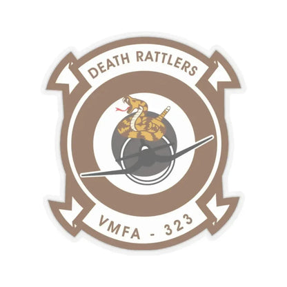 VMFA 323 Marine Fighter Attack Squadron 323 (USMC) STICKER Vinyl Kiss-Cut Decal 2 Inch Transparent - The Sticker Space