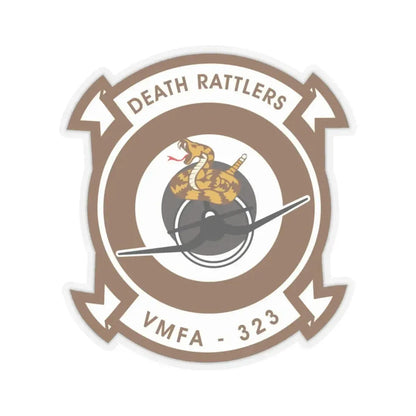 VMFA 323 Marine Fighter Attack Squadron 323 (USMC) STICKER Vinyl Kiss-Cut Decal 3 Inch Transparent - The Sticker Space