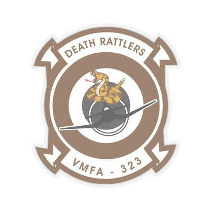 VMFA 323 Marine Fighter Attack Squadron 323 (USMC) STICKER Vinyl Kiss-Cut Decal 4 Inch Transparent - The Sticker Space