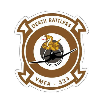 VMFA 323 Marine Fighter Attack Squadron 323 (USMC) STICKER Vinyl Kiss-Cut Decal 6 Inch White - The Sticker Space