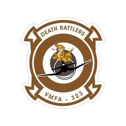 VMFA 323 Marine Fighter Attack Squadron 323 (USMC) Transparent STICKER Die-Cut Vinyl Decal 3 Inch - The Sticker Space