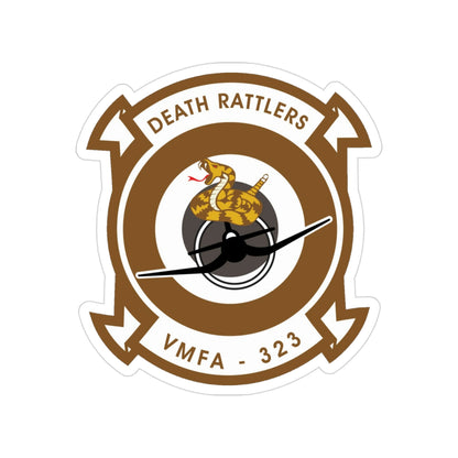 VMFA 323 Marine Fighter Attack Squadron 323 (USMC) Transparent STICKER Die-Cut Vinyl Decal-3 Inch-The Sticker Space