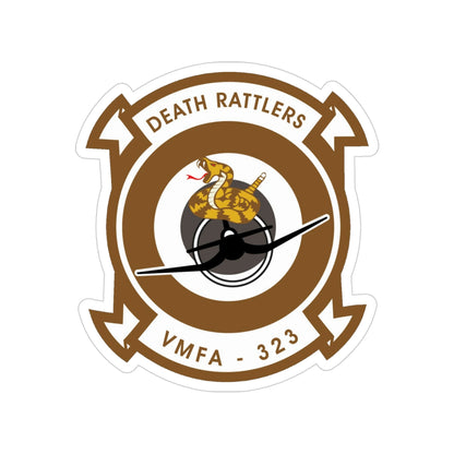 VMFA 323 Marine Fighter Attack Squadron 323 (USMC) Transparent STICKER Die-Cut Vinyl Decal-4 Inch-The Sticker Space