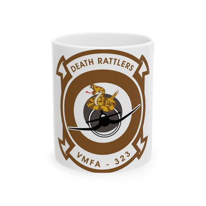 VMFA 323 Marine Fighter Attack Squadron 323 (USMC) White Coffee Mug-11oz-The Sticker Space