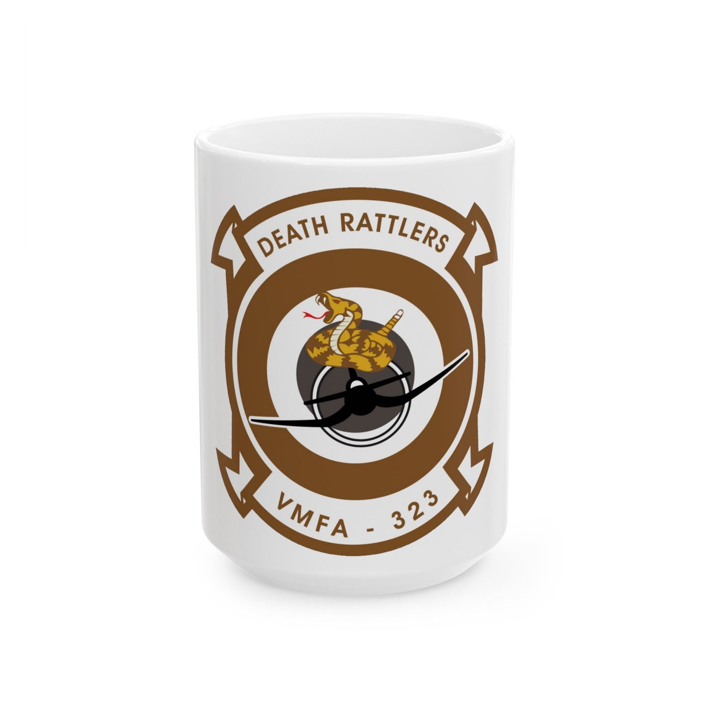 VMFA 323 Marine Fighter Attack Squadron 323 (USMC) White Coffee Mug-15oz-The Sticker Space