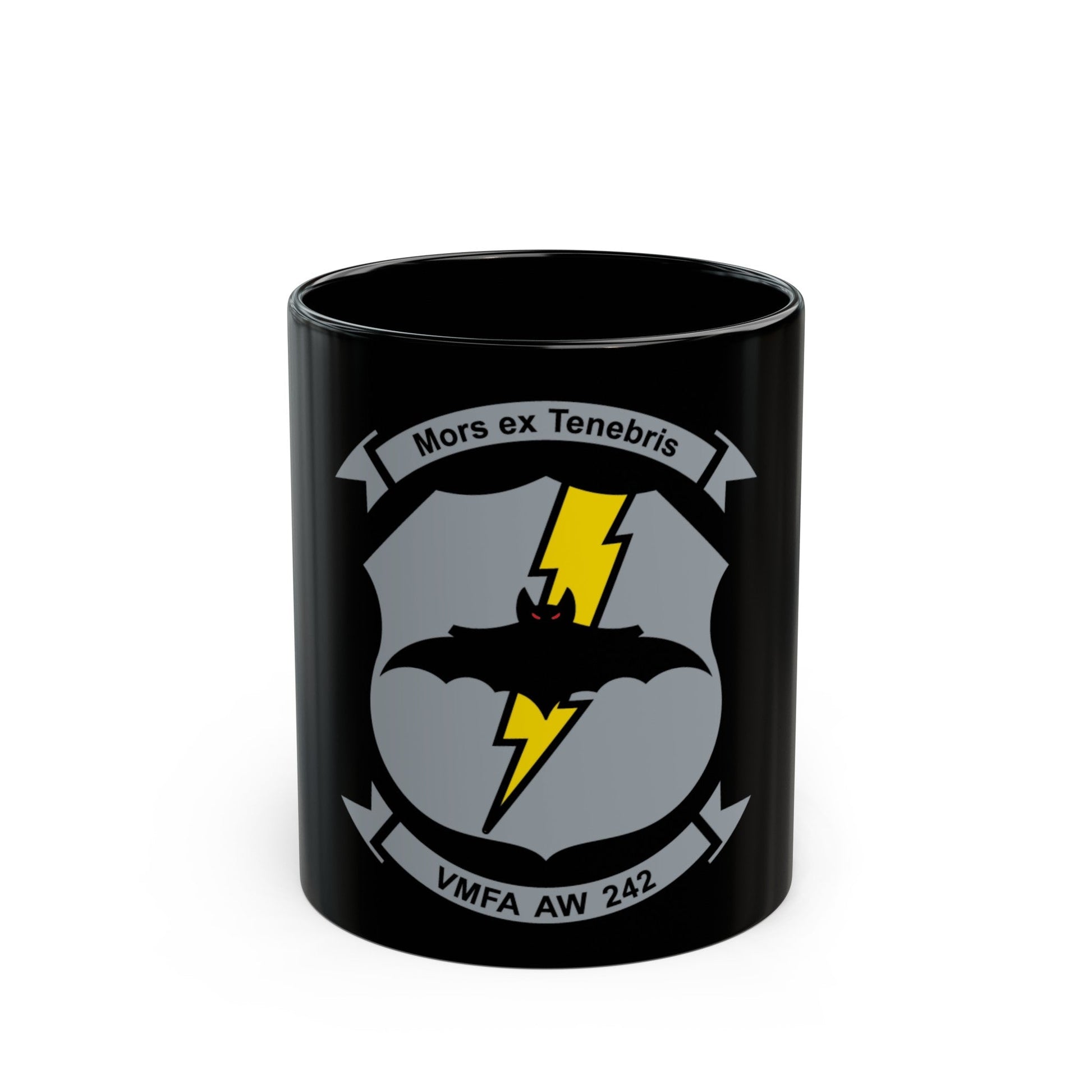 VMFA AW 242 (USMC) Black Coffee Mug-11oz-The Sticker Space