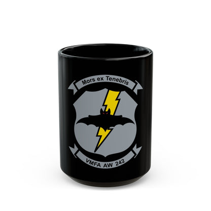 VMFA AW 242 (USMC) Black Coffee Mug-15oz-The Sticker Space