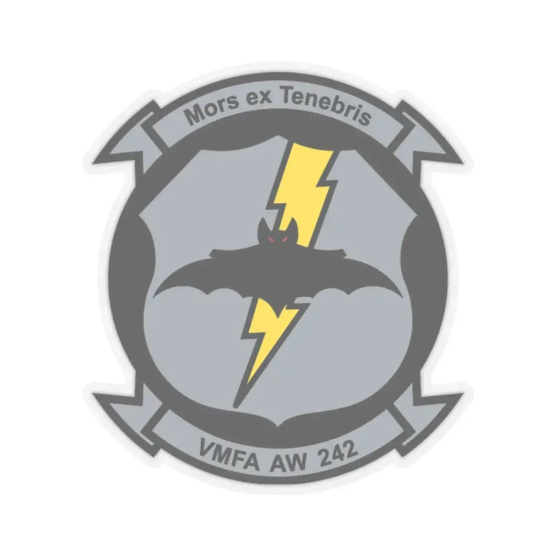 VMFA AW 242 (USMC) STICKER Vinyl Kiss-Cut Decal 2 Inch Transparent - The Sticker Space