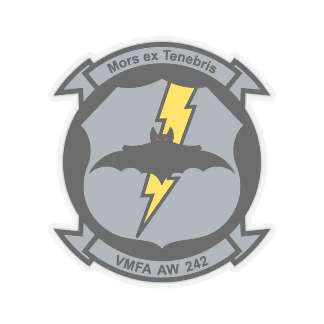 VMFA AW 242 (USMC) STICKER Vinyl Kiss-Cut Decal 6 Inch Transparent - The Sticker Space