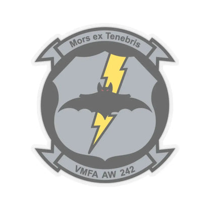 VMFA AW 242 (USMC) STICKER Vinyl Kiss-Cut Decal 6 Inch Transparent - The Sticker Space