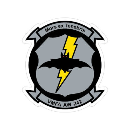 VMFA AW 242 (USMC) Transparent STICKER Die-Cut Vinyl Decal 3 Inch - The Sticker Space