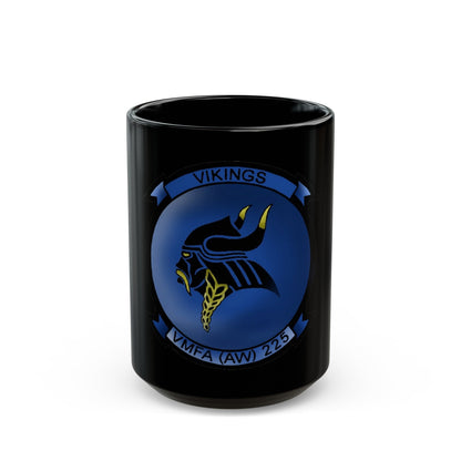 VMFAAW 225 Marine All Weather Fighter Attack Squadron 225 (USMC) Black Coffee Mug-15oz-The Sticker Space