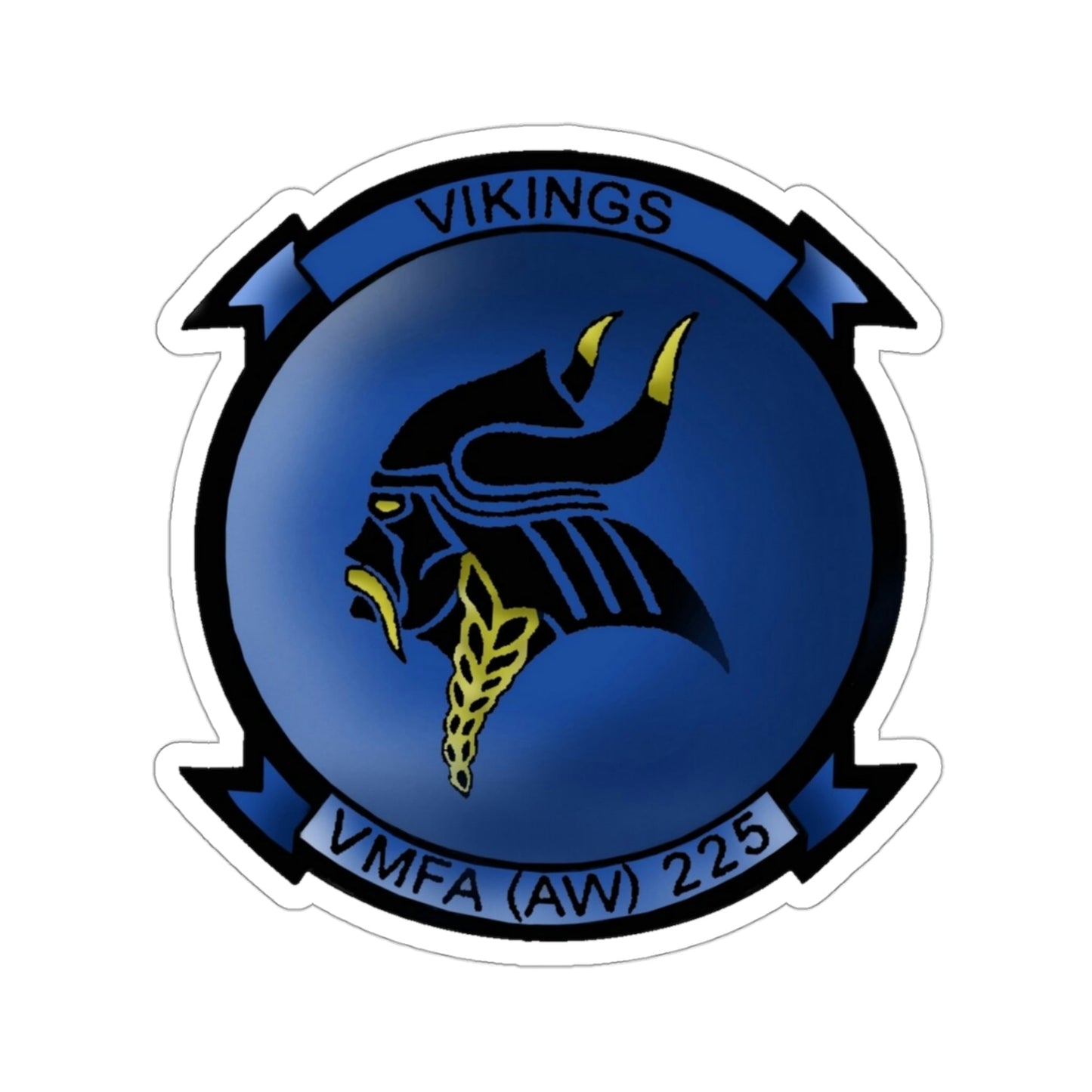 VMFAAW 225 Marine All Weather Fighter Attack Squadron 225 (USMC) STICKER Vinyl Die-Cut Decal-3 Inch-The Sticker Space