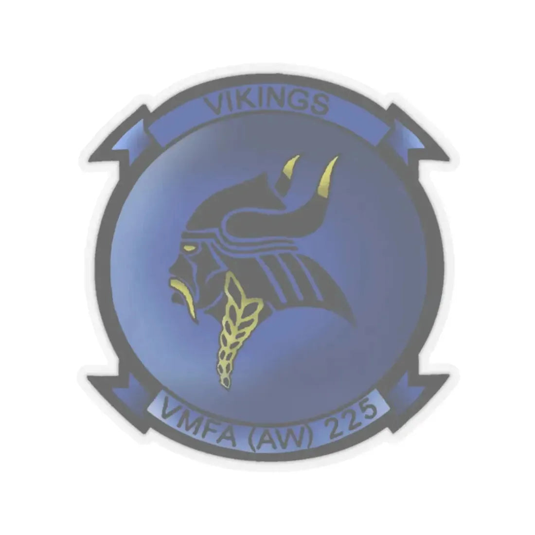 VMFAAW 225 Marine All Weather Fighter Attack Squadron 225 (USMC) STICKER Vinyl Kiss-Cut Decal 2 Inch Transparent - The Sticker Space