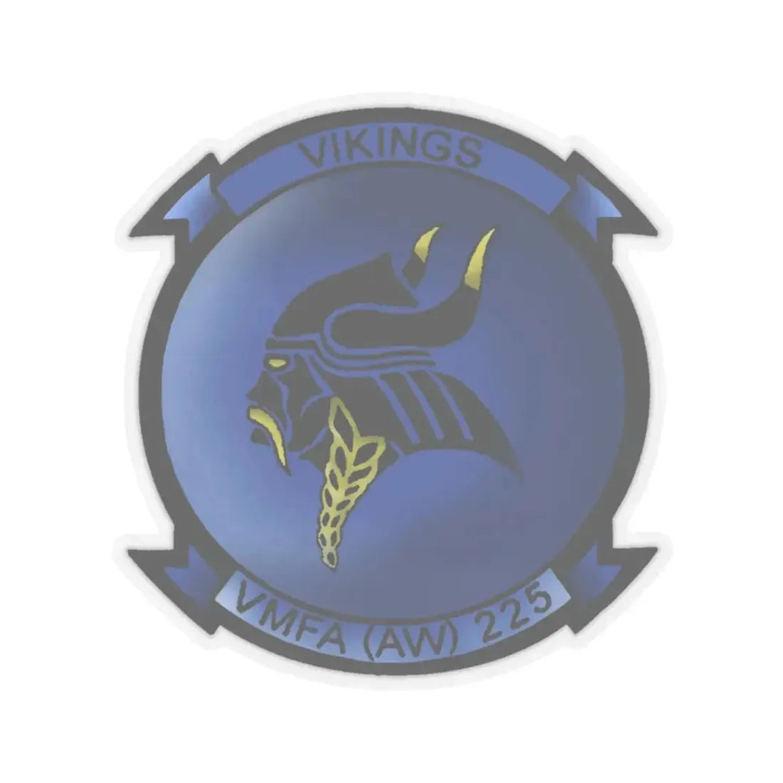 VMFAAW 225 Marine All Weather Fighter Attack Squadron 225 (USMC) STICKER Vinyl Kiss-Cut Decal 3 Inch Transparent - The Sticker Space