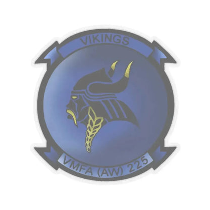 VMFAAW 225 Marine All Weather Fighter Attack Squadron 225 (USMC) STICKER Vinyl Kiss-Cut Decal 3 Inch Transparent - The Sticker Space