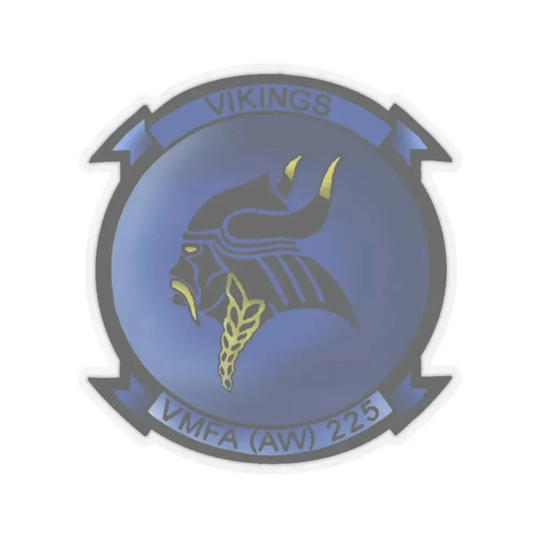 VMFAAW 225 Marine All Weather Fighter Attack Squadron 225 (USMC) STICKER Vinyl Kiss-Cut Decal 4 Inch Transparent - The Sticker Space