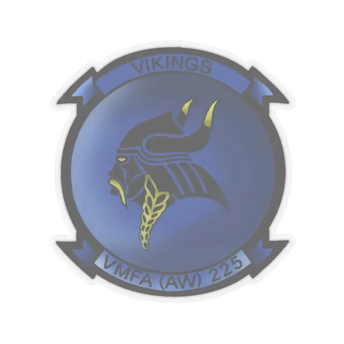 VMFAAW 225 Marine All Weather Fighter Attack Squadron 225 (USMC) STICKER Vinyl Kiss-Cut Decal 6 Inch Transparent - The Sticker Space