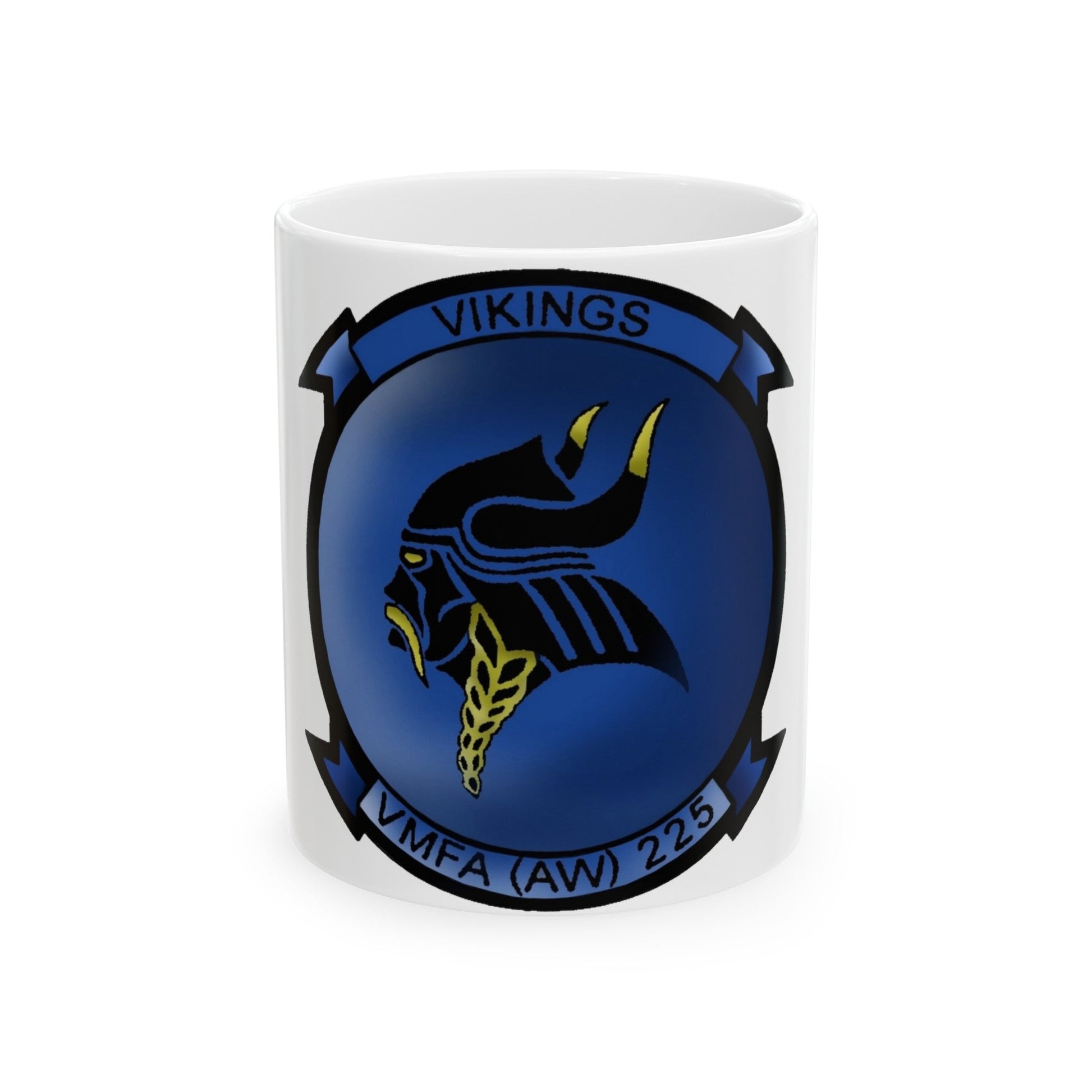 VMFAAW 225 Marine All Weather Fighter Attack Squadron 225 (USMC) White Coffee Mug-11oz-The Sticker Space