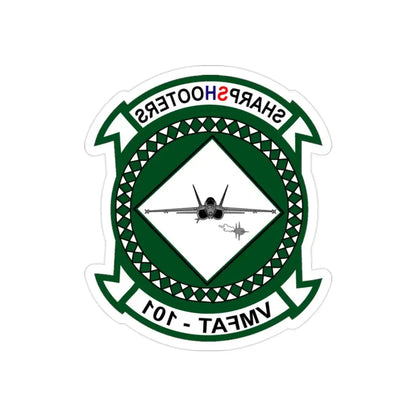 VMFAT 101 Marine Fighter Attack Training Squadron 101 (USMC) REVERSE PRINT Transparent Die-Cut STICKER 2 Inch Die-Cut Transparent - The Sticker Space