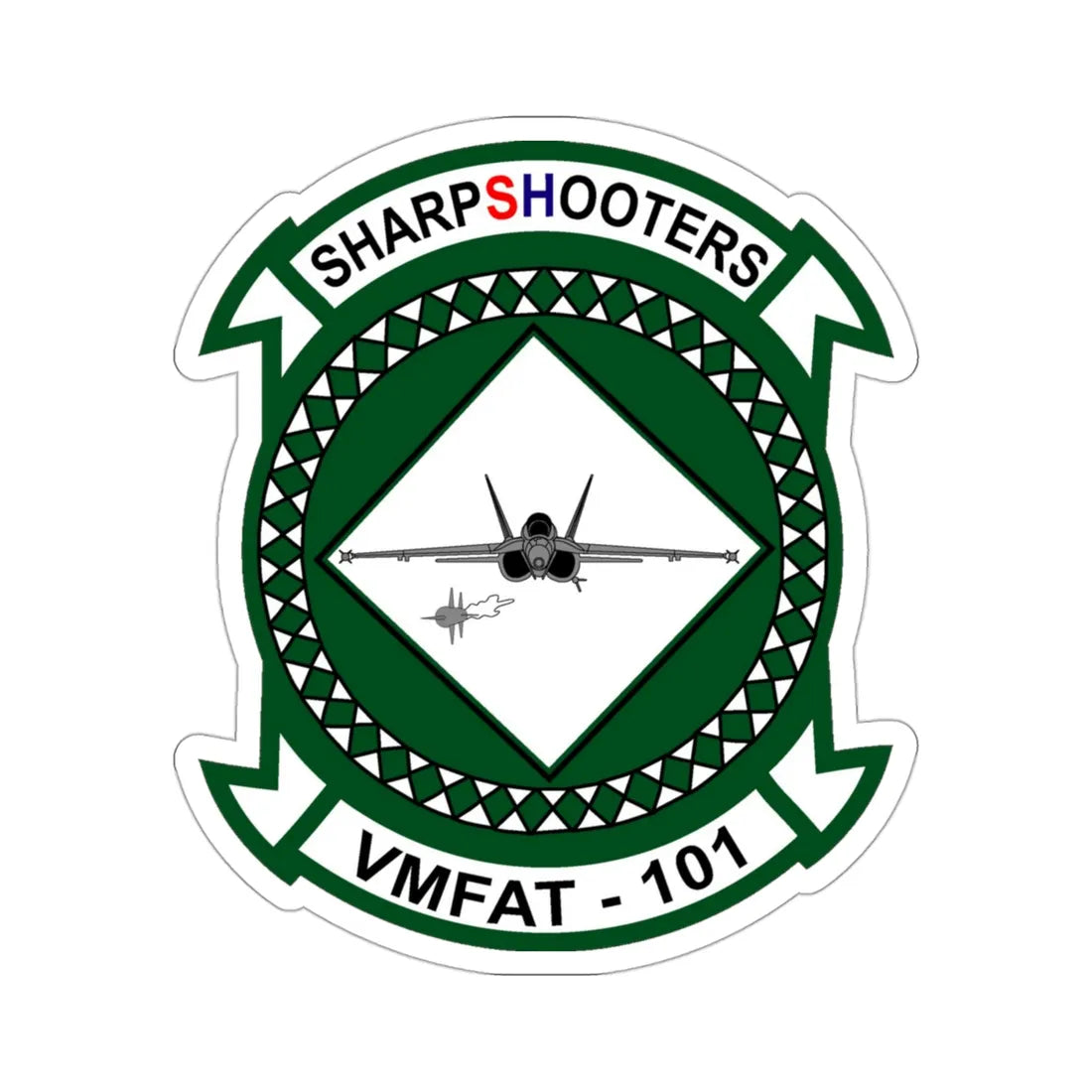 VMFAT 101 Marine Fighter Attack Training Squadron 101 (USMC) STICKER Vinyl Die-Cut Decal 3 Inch - The Sticker Space