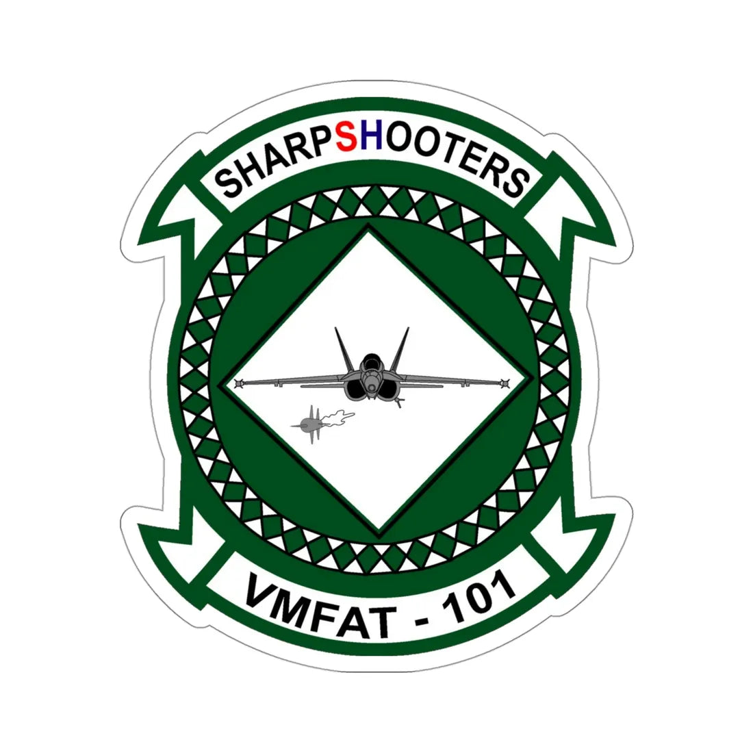 VMFAT 101 Marine Fighter Attack Training Squadron 101 (USMC) STICKER Vinyl Die-Cut Decal 4 Inch - The Sticker Space