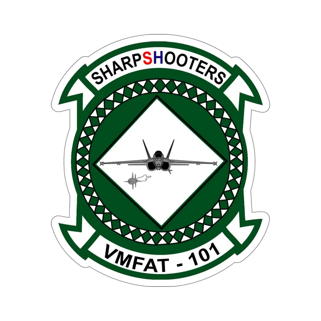 VMFAT 101 Marine Fighter Attack Training Squadron 101 (USMC) STICKER Vinyl Die-Cut Decal 6 Inch - The Sticker Space
