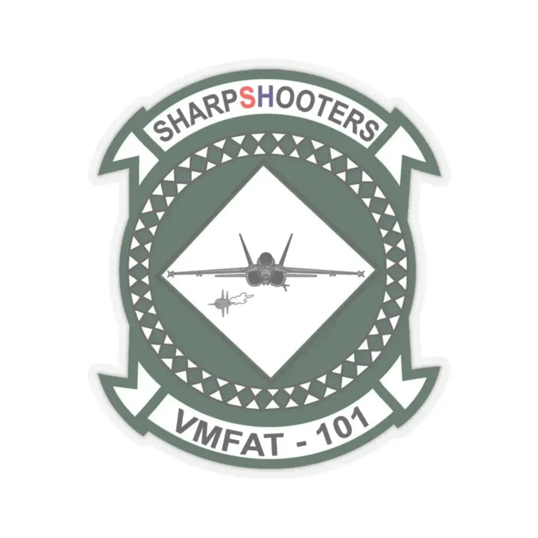 VMFAT 101 Marine Fighter Attack Training Squadron 101 (USMC) STICKER Vinyl Kiss-Cut Decal 2 Inch Transparent - The Sticker Space
