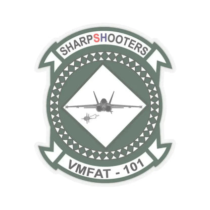 VMFAT 101 Marine Fighter Attack Training Squadron 101 (USMC) STICKER Vinyl Kiss-Cut Decal 2 Inch Transparent - The Sticker Space
