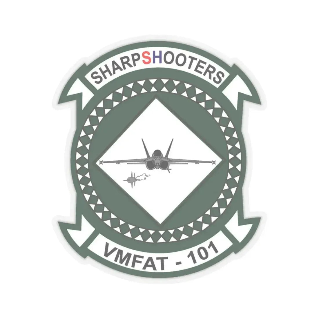 VMFAT 101 Marine Fighter Attack Training Squadron 101 (USMC) STICKER Vinyl Kiss-Cut Decal 3 Inch Transparent - The Sticker Space