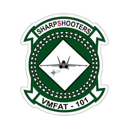 VMFAT 101 Marine Fighter Attack Training Squadron 101 (USMC) STICKER Vinyl Kiss-Cut Decal 3 Inch White - The Sticker Space