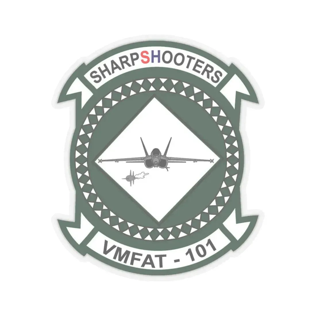 VMFAT 101 Marine Fighter Attack Training Squadron 101 (USMC) STICKER Vinyl Kiss-Cut Decal 4 Inch Transparent - The Sticker Space