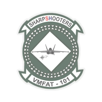 VMFAT 101 Marine Fighter Attack Training Squadron 101 (USMC) STICKER Vinyl Kiss-Cut Decal 4 Inch Transparent - The Sticker Space