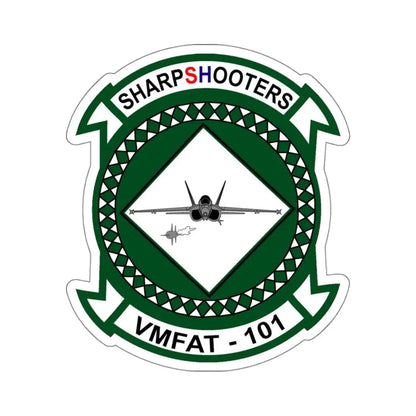 VMFAT 101 Marine Fighter Attack Training Squadron 101 (USMC) STICKER Vinyl Kiss-Cut Decal 4 Inch White - The Sticker Space