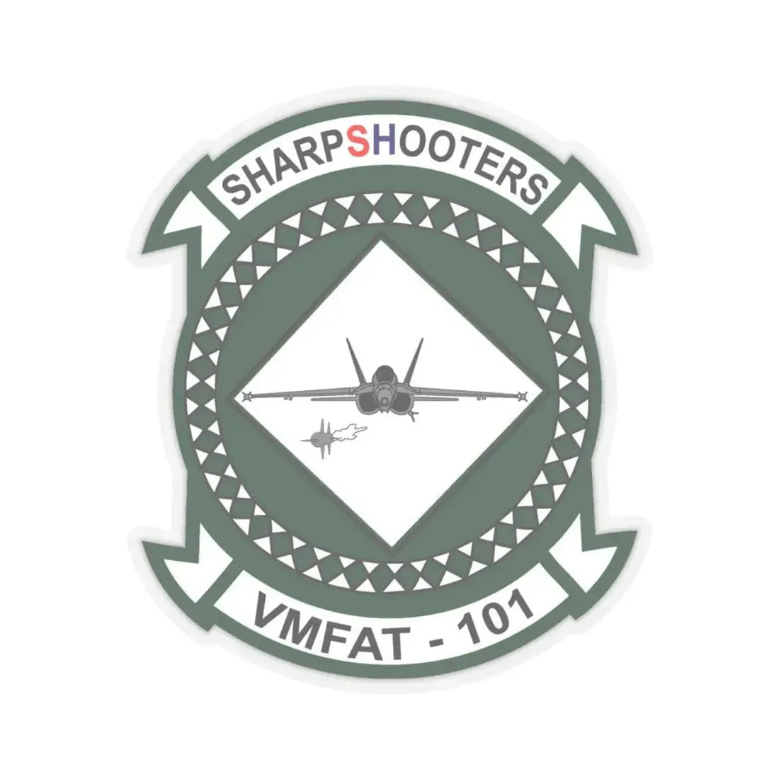 VMFAT 101 Marine Fighter Attack Training Squadron 101 (USMC) STICKER Vinyl Kiss-Cut Decal 6 Inch Transparent - The Sticker Space