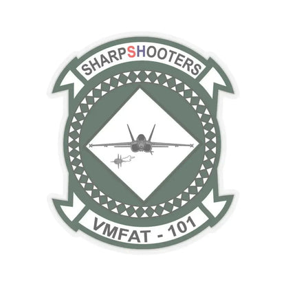 VMFAT 101 Marine Fighter Attack Training Squadron 101 (USMC) STICKER Vinyl Kiss-Cut Decal 6 Inch Transparent - The Sticker Space