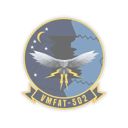 VMFAT 502 (USMC) STICKER Vinyl Kiss-Cut Decal 4 Inch Transparent - The Sticker Space