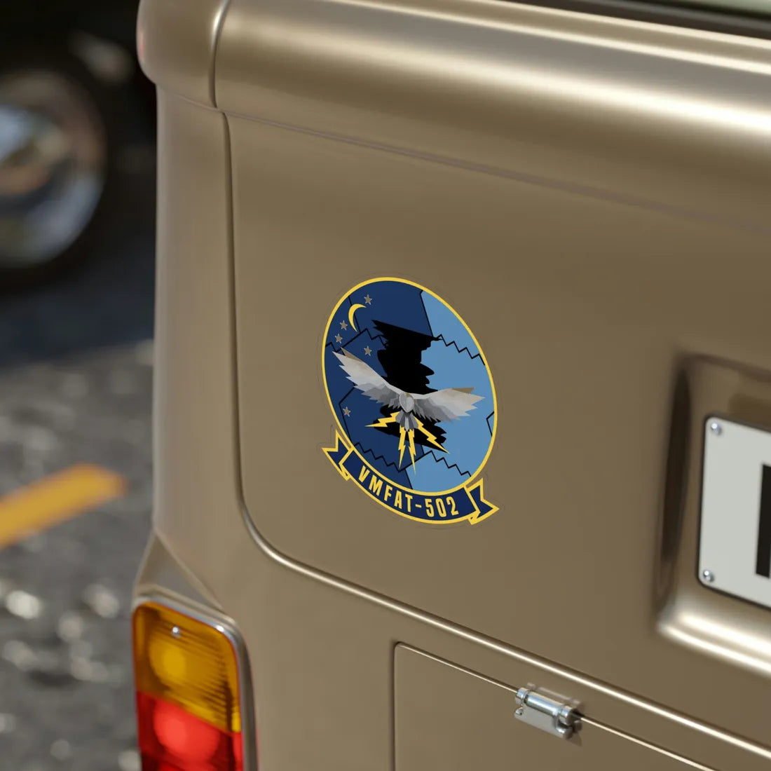 VMFAT 502 (USMC) Transparent STICKER Die-Cut Vinyl Decal - The Sticker Space