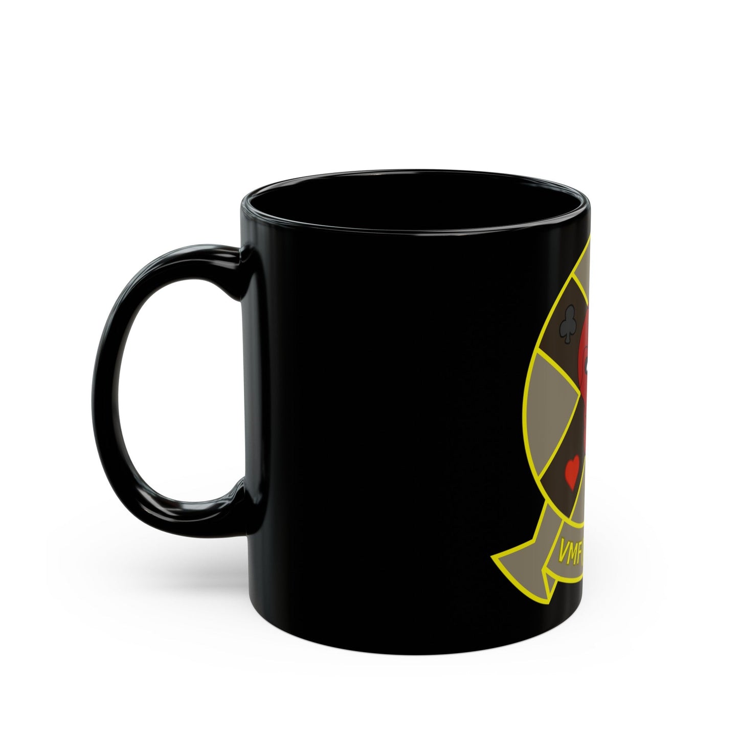 VMFAW 114 Death Dealers (USMC) Black Coffee Mug-The Sticker Space