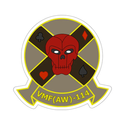 VMFAW 114 Death Dealers (USMC) STICKER Vinyl Die-Cut Decal 5 Inch - The Sticker Space