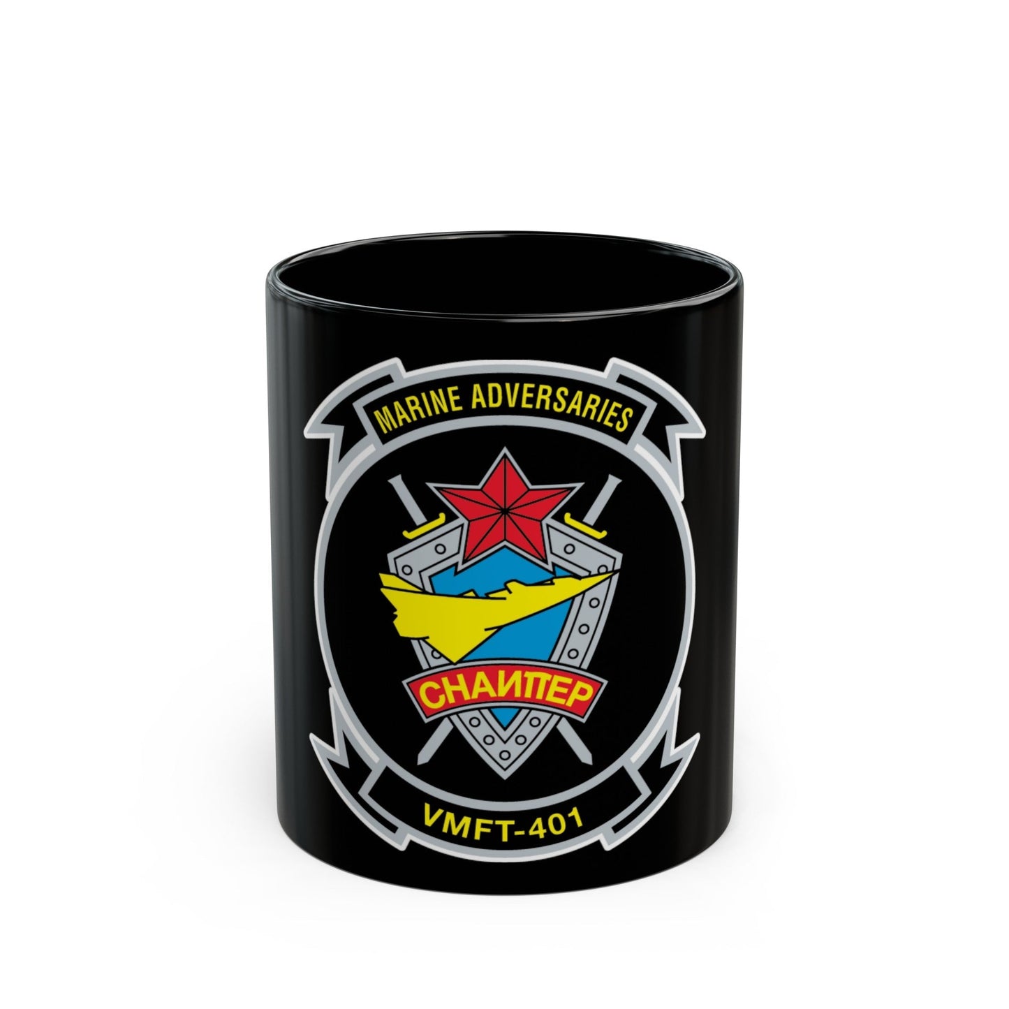 VMFT 401 (USMC) Black Coffee Mug-11oz-The Sticker Space